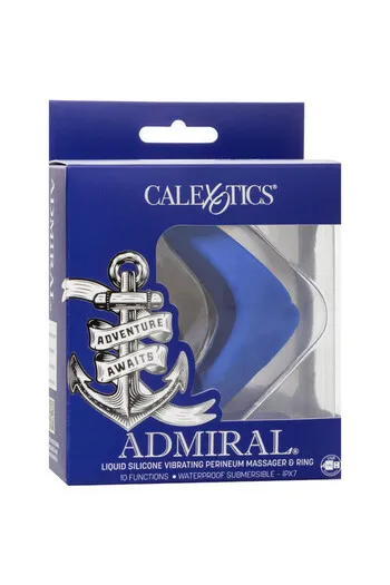 Admiral Liquid Silicone Vibrating Perineum Massager & Ring - Premium Enhancement Toy