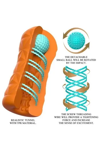 Transparent Rotating Spiral Masturbator - New Sensation of Pleasure