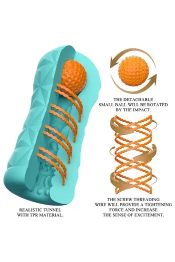 Transparent Rotating Spiral Masturbator - New Sensation of Pleasure