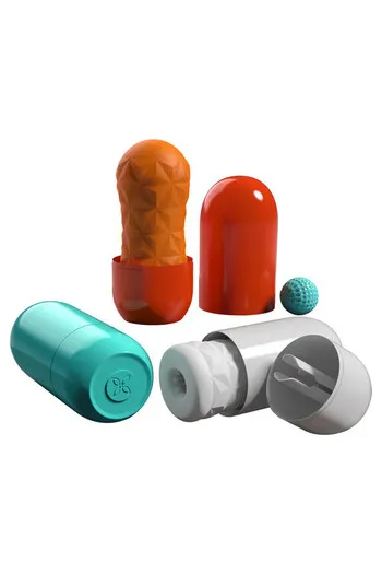 Transparent Rotating Masturbator with Spiral and Stimulating Ball - Pretty Love