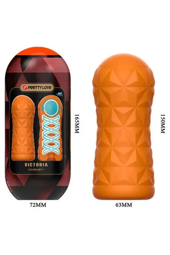 Transparent Rotating Masturbator with Spiral and Stimulating Ball - Pretty Love