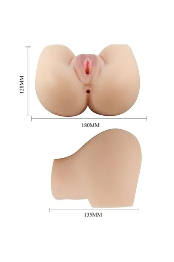 Realistic Double Entry Masturbator Vagina and Anus - Crazy Bull