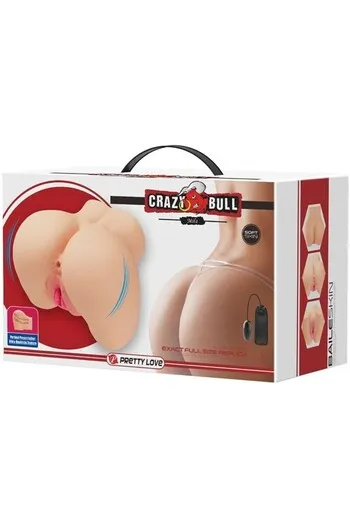 Realistic Double Entry Masturbator Vagina and Anus - Crazy Bull