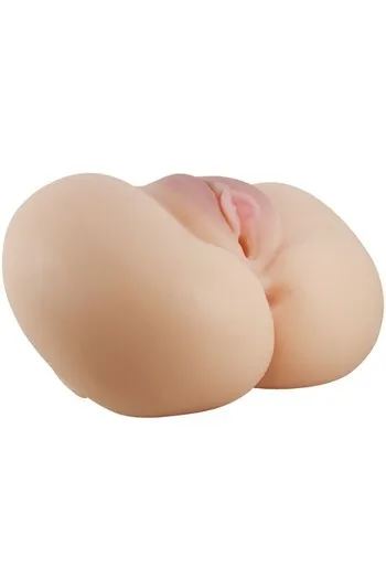 Realistic Dual-Channel Masturbator with Vibration - Crazy Bull