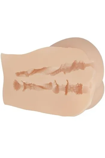 Realistic Dual-Channel Masturbator with Vibration - Crazy Bull