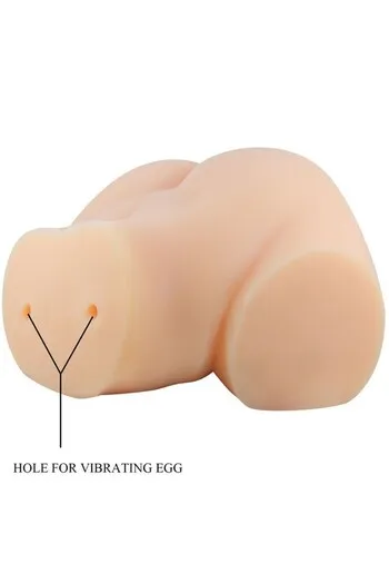 Realistic Dual-Channel Masturbator with Vibration - Crazy Bull