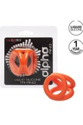 Anello Triplo in Silicone Liquido Alpha - Potenziatore di Piacere Ultra Lusso