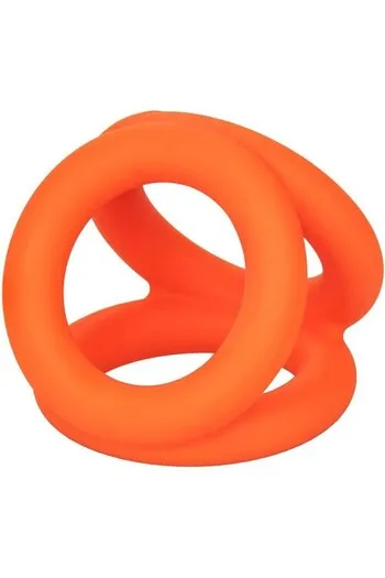 Anello Triplo in Silicone Liquido Alpha - Potenziatore di Piacere Ultra Lusso