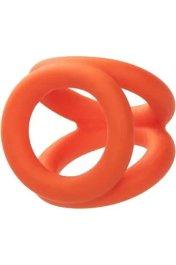 Anello Triplo in Silicone Liquido Alpha - Potenziatore di Piacere Ultra Lusso