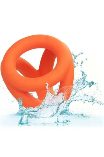 Anello Triplo in Silicone Liquido Alpha - Potenziatore di Piacere Ultra Lusso