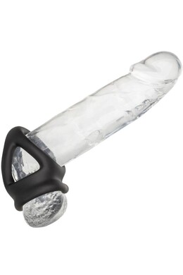 Alpha Liquid Silicone Double Ring and Cage - Stamina Enhancer and Pleasure Booster