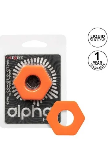 Alpha Liquid Silicone Prolong Sexagon Ring | Premium Enhancer Ring