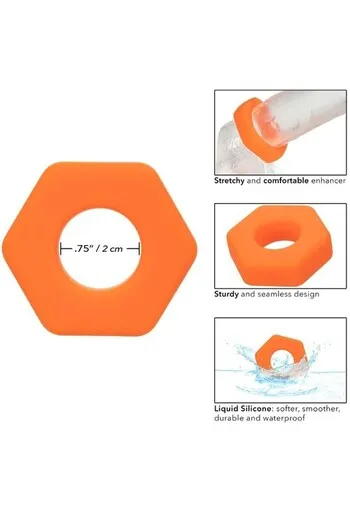 Alpha Liquid Silicone Prolong Sexagon Ring | Premium Enhancer Ring