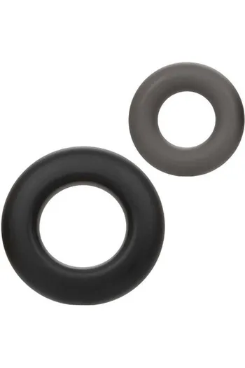 Alpha Liquid Silicone Prolong Set of 2 | Premium Intimate Rings | CalExotics