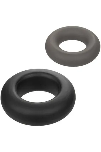 Alpha Liquid Silicone Prolong Set of 2 | Premium Intimate Rings | CalExotics