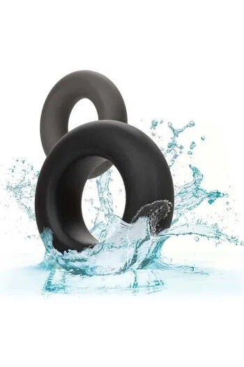 Alpha Liquid Silicone Prolong Set of 2 | Premium Intimate Rings | CalExotics