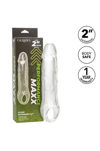 Performance Maxx Clear Extension 7.5" - Estensione Trasparente per Piacere Intensivo