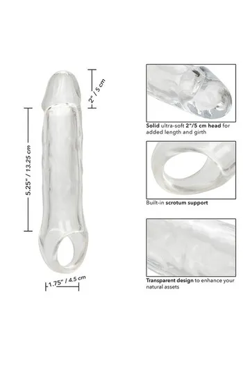 Performance Maxx Clear Extension 7.5" - Transparent Extension for Enhanced Pleasure