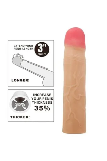 Estensore del Pene per Piacere Ultra Realistico - +3 Pollici di Lunghezza