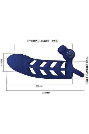 Vibrating Silicone Penis Sleeve - Enhance Erection and Pleasure | Pretty Love