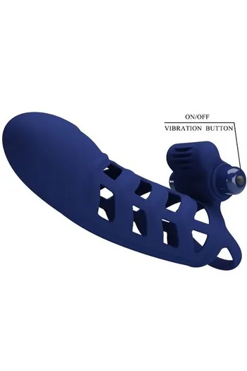 Vibrating Silicone Penis Sleeve - Enhance Erection and Pleasure | Pretty Love