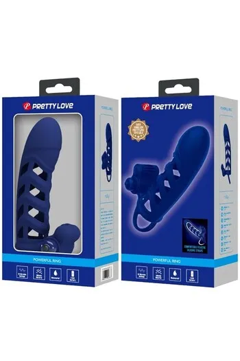 Vibrating Silicone Penis Sleeve - Enhance Erection and Pleasure | Pretty Love