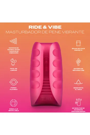 Durex Ride & Vibe: Vibrating Penis Masturbator with 7 Speeds | Discover Ultimate Pleasure