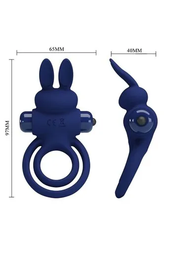 Rabbit-Shaped Penis Ring with Vibration | Pretty Love