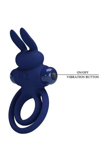 Rabbit-Shaped Penis Ring with Vibration | Pretty Love