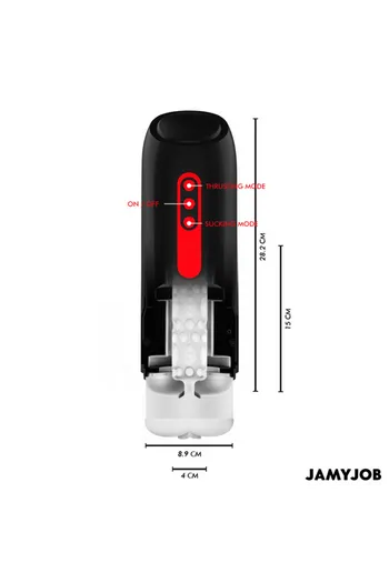 Masturbatore Automatico a Forma di Bocca PHANTOM JAMYJOB - Esperienza di Stimolazione Intensa