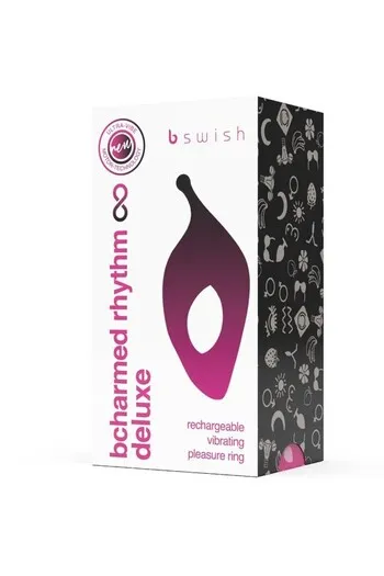 Bcharmed Rhythm Infinite Deluxe: C-Shaped Ring for Couples with 15 Intensities