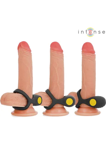 Alex di Intense: Anello Doppio Vibratore con Telecomando - 10 Modi di Vibrazione