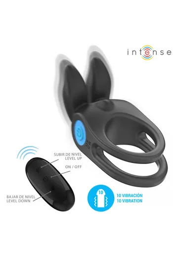 SAM Double Ring Vibrator by INTENSE - Ultimate Pleasure with Remote Control