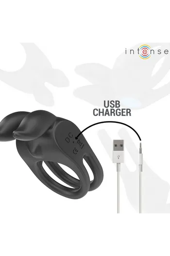 SAM Double Ring Vibrator by INTENSE - Ultimate Pleasure with Remote Control