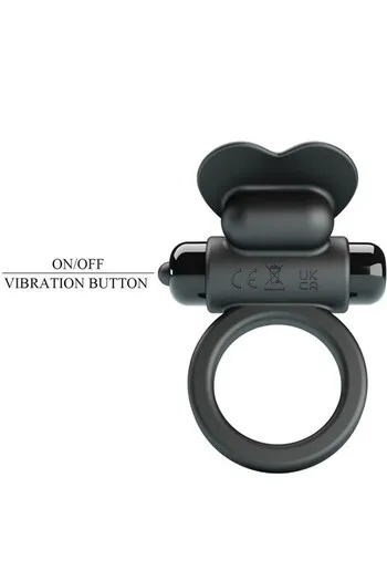 PRETTY LOVE BI-210316 Rabbit Penis Ring - Dual Stimulation for Enhanced Pleasure