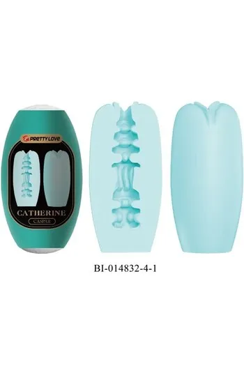 PRETTY LOVE BI-014832-4H Male Masturbator | 3 Sensory Tunnels | Phthalate-Free Material