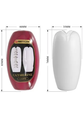 PRETTY LOVE BI-014832-4H Male Masturbator | 3 Sensory Tunnels | Phthalate-Free Material