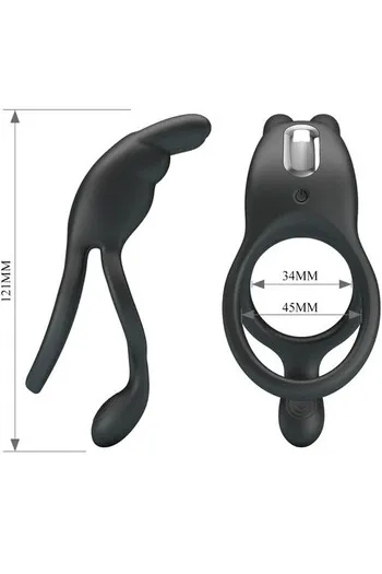 PRETTY LOVE BI-210335 Penis Vibrating Ring - Enhanced Power and Pleasure