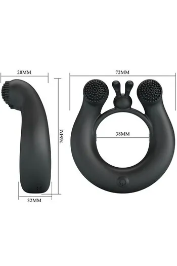 Anello Penieno Vibro-Stimolante PRETTY LOVE BI-210324 - Intensifica il Piacere