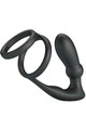 Penile Ring with Vibrating Anal Plug - PRETTY LOVE BI-210341