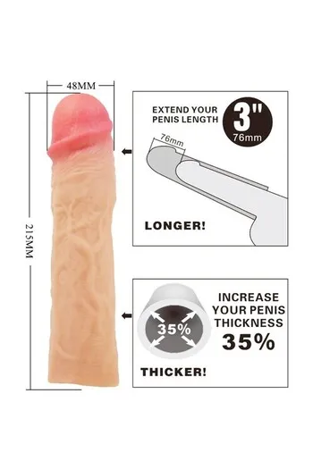 Realistic penis sleeve for intense pleasure