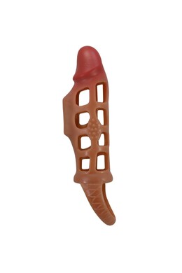 Extendable Penis Sheath with Sensory Rings