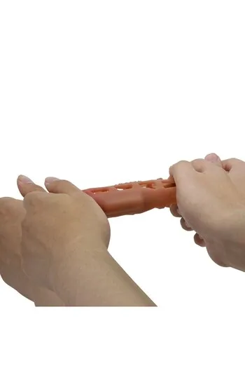 Extendable Penis Sheath with Sensory Rings