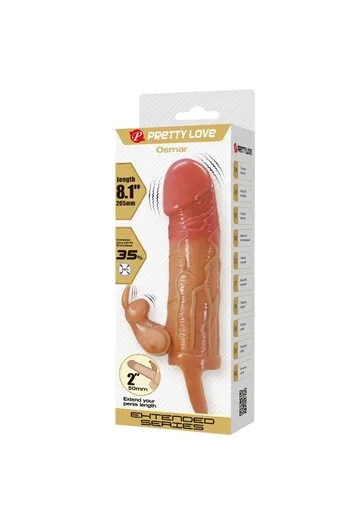 Pretty Love BI-026225Z-1 Penis Extender - Realistic Design & Vibrations for Ultimate Pleasure