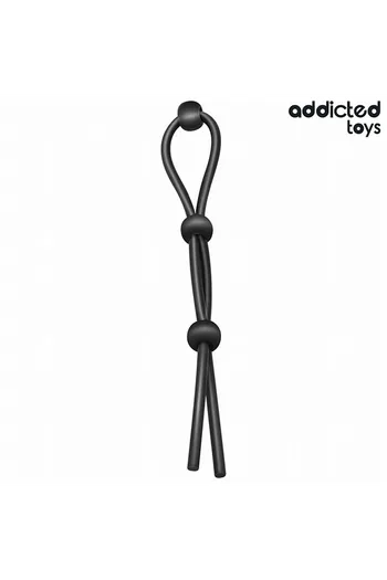 Addicted Toys Silicone Penis Cord - Triple Loop for Enhanced Control & Stimulation
