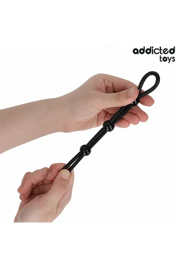 Addicted Toys Silicone Penis Cord - Triple Loop for Enhanced Control & Stimulation