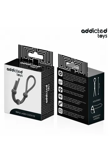Addicted Toys Silicone Penis Cord - Triple Loop for Enhanced Control & Stimulation