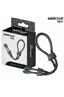 Addicted Toys Adjustable Silicone Penis Cord - Enhanced Control and Stimulation