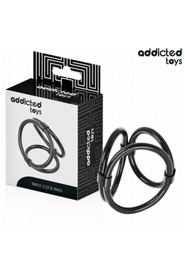 Anello Triplo per Pene Addicted Toys | Migliora le Prestazioni Sessuali