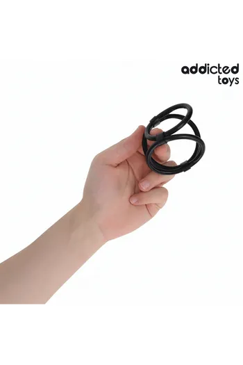 Anello Triplo per Pene Addicted Toys | Migliora le Prestazioni Sessuali
